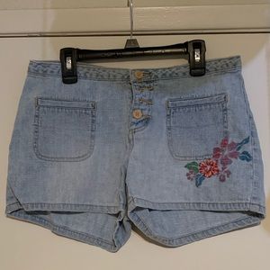 Op Denim Embroidered Shorts 7